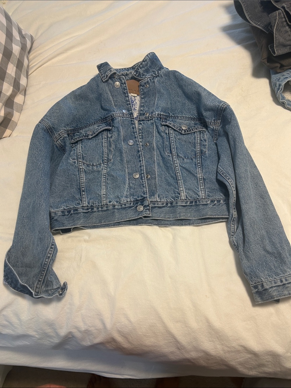 American Eagle Outfitters Light Blue Denim Jacket